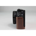 Pikkukuva 2 / 2: Canon PowerShot G5 X Mark II kestävä nahkakotelo - Kahvi Brown