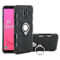 Miniatyrbillede 2 af 2: Samsung Galaxy J8 (2018) beskyttelsesetui i kombimaterialer med geometrisk mønster - Sort Black