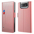 Pikkukuva 1 / 2: Phone Suojakotelo With Make-up Mirror And Slick Design For ASUS Zenfone 8 Flip - Ruusukulta Pink
