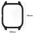 Miniatyrbillede 2 af 6: Amazfit GTS 4 cover med skærmbeskyttelse af hærdet glas - Sort Black