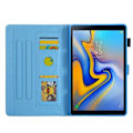 Pikkukuva 2 / 2: Samsung Galaxy Tab A 10.1 (2019) kuvioitu monikulmainen nahkakotelo - Vaaleanpunainen Perhonen Pink