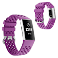 Pikkukuva 1 / 2: Silikoninen kellonauha Fitbit Charge 4 / 3 - Violetti Purple