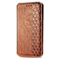 Miniatyrbillede 3 af 6: Læder Etui med A Stilfuldt Rhombus Tryk til Motorola Edge 30 Pro - Brun Brown