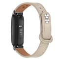 Fitbit Inspire 2 / Ace 2 klockarmband i koskinnläder med svart kontakt - Elfenben Vit Vit