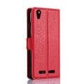 Miniatyrbillede 2 af 2: Huawei P10 beskyttende læder etui - Rød Red