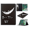 Miniatyrbillede 2 af 2: iPad 10.2 (2019) Stilfuldt mønster læder flip etui - Don't Touch Me Black