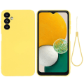 Pikkukuva 1 / 6: Matta nestesilikoninen kuori Samsung Galaxy A14 - Keltainen Yellow