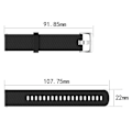 Miniatyrbillede 2 af 2: Garmin Vivoactive 4 silikone tekstureret Urrem - Sort Black