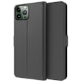 Miniatyrbillede 1 af 2: Glat og tyndt premium iPhone 13 Pro Max læderetui - Sort Black