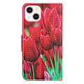 Miniatyrbillede 2 af 2: Wonderland iPhone 14 flip etui - Tulipan Red