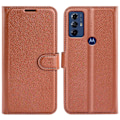 Pikkukuva 1 / 6: Classic Motorola Moto G Play (2023) Läppäkotelo - Ruskea Brown