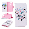 Pikkukuva 1 / 2: Huawei P Smart kuvioitu nahkainen flip suojakotelo - Floret Puu Multicolor