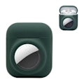 Pikkukuva 1 / 2: 2-in-1 silikonikotelo AirPods / AirTag - Mustanvihreä Green