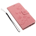 Miniatyrbillede 2 af 2: Samsung Galaxy J5 (2017) Flot og stærkt læder etui med tryk - Lyserød Pink