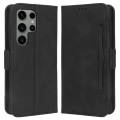 Miniatyrbillede 1 af 6: Stilfuldt Læder Etui med Pung til Samsung Galaxy S23 Ultra - Sort Black