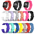 Miniatyrbillede 2 af 2: Fitbit Versa blød TPE urrem - Størrelse: L / Hvid White