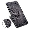 Miniatyrbillede 2 af 2: Mandala iPhone 12 Pro / iPhone 12 læderetui - Sort Black