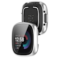 Miniatyrbillede 3 af 6: Fitbit Sense 2 / Versa 4 cover med hærdet glas - Sølv Silver grey