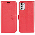 Miniatyrbillede 1 af 2: Klassisk Motorola Moto G82 / Motorola Moto G52 flip etui - Rød Red