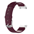 Miniatyrbillede 1 af 6: Samsung Galaxy Watch 5 (44mm) / (40mm) / 4 (44mm) / (40mm) Urrem i ægte læder - Rødvin Red