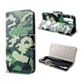 Miniatyrbillede 1 af 2: Huawei P30 Pro kryds tekstur læder flip etui - Kamouflage Green