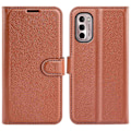 Miniatyrbillede 1 af 2: Klassisk Motorola Moto G Stylus (2022) flip etui - Brun Brown