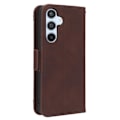 Miniatyrbillede 2 af 6: Stilfuldt Læder Etui med Pung til Samsung Galaxy A54 - Brun Brown