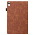 Miniatyrbillede 2 af 2: iPad 10.9 (2022) / iPad 10th Gen Business Folio stander etui Vegansk Læder Wallet Auto Wake / Sleep Tablet Cover med elastisk bånd og blyantholder - B Brown