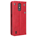 Pikkukuva 2 / 2: Bofink Vintage ZTE Blade A32 Nahkakotelo - Punainen Red