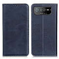 Miniatyrbillede 1 af 2: Flip Etui med Pung i Ægte Læder til ASUS Rog Phone 6 - Blå Blue