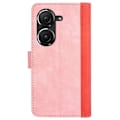 Miniatyrbild 2 av 2: Tvåfärgat Asus Zenfone 9 fodral i läder - Rosa Rosa