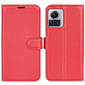 Pikkukuva 1 / 6: Classic Motorola Edge 30 Ultra / X30 Pro Läppäkotelo - Punainen Red