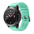 Miniatyrbillede 2 af 2: Garmin Fenix 5 holdbar silikoneurrem - Cyan Green