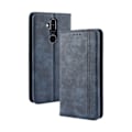 Miniatyrbillede 2 af 2: Nokia 8.1 vintage stil læder flip etui - Blå Blue