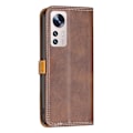 Pikkukuva 2 / 2: BINFEN kaksivärinen nahkakotelo Xiaomi 12 Lite - Kahvi Brown