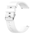Miniatyrbillede 1 af 2: Amazfit Bip 3 / Bip S silikoneurrem med sølvspænde - Hvid White