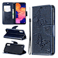 Miniatyrbillede 1 af 2: Butterfly Samsung Galaxy A10 etui - Blå Blue