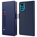 Miniatyrbillede 1 af 2: Phone Etui med Make-up Mirror og Slick Design til Motorola Moto G22 - Blå Blue