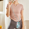 Miniatyrbillede 2 af 2: Slankt og holdbart softcover med nøglesnor til iPhone 14 Pro - Hc002 Blue Rose Blue