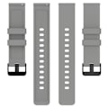 Miniatyrbillede 2 af 2: Amazfit Bip 3 / Bip S silikoneurrem med sort spænde - Grå Silver grey