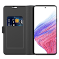 Miniatyrbillede 2 af 2: Glat og tyndt Premium Pu Læder Etui til Samsung Galaxy A72 5G - Sort Black