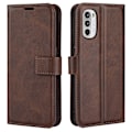 Miniatyrbillede 1 af 2: Klassisk Motorola Moto G52 / Motorola Moto G82 flip etui - Brun Brown