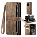 Miniatyrbillede 1 af 2: CaseMe Samsung Galaxy S20 Ultra etui med lynlås og pung - Brun Brown