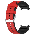 Miniatyrbillede 3 af 4: Samsung Galaxy Watch 5 / 4 / 3 (41mm) silikone i læderurrem med sølvspænde - Sort Størrelse: L Red