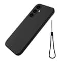Matte Liquid silikone cover til Samsung Galaxy S23 FE - Sort Black