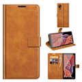 Miniatyrbillede 2 af 2: Wallet-style Læder Etui til Samsung Galaxy Xcover 5 - Orange Orange