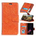 Pikkukuva 1 / 2: Samsung Galaxy S10 Plus teksturoitu haljasnahkainen Suojakotelo - Oranssi Orange