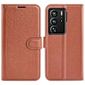 Miniatyrbillede 1 af 2: Klassisk ZTE Axon 40 Ultra Flip Etui - Brun Brown