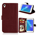 Miniatyrbild 1 av 2: Asus Zenfone Live (ZB501KL) Modernt läder fodral - Brun Brun