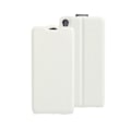Miniatyrbillede 1 af 2: Amdrup vertikalt flip-etui i læder til Sony Xperia E5 - Hvid White